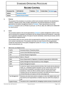 Quality - SOP - Record Control-2