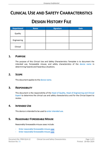 Quality - Form - Clinical Use and Safety Characteristics - 0