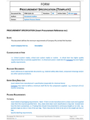 Quality - Form - Procurement Specification-2