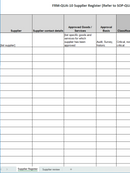Quality - Form - Supplier Register-2