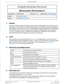 Quality - SOP - Management Responsibility-2