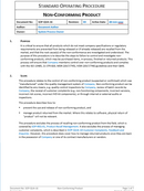 Quality - SOP - Non-Conforming Product-2