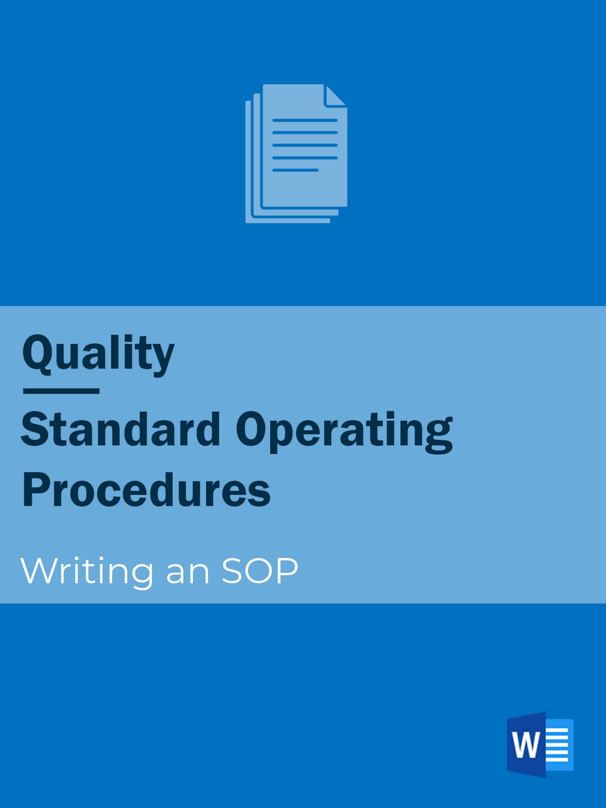 Quality - SOP - Writing a Standard Operating Procedure | DevDx