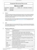 Quality - SOP - Writing a Standard Operating Procedure-2