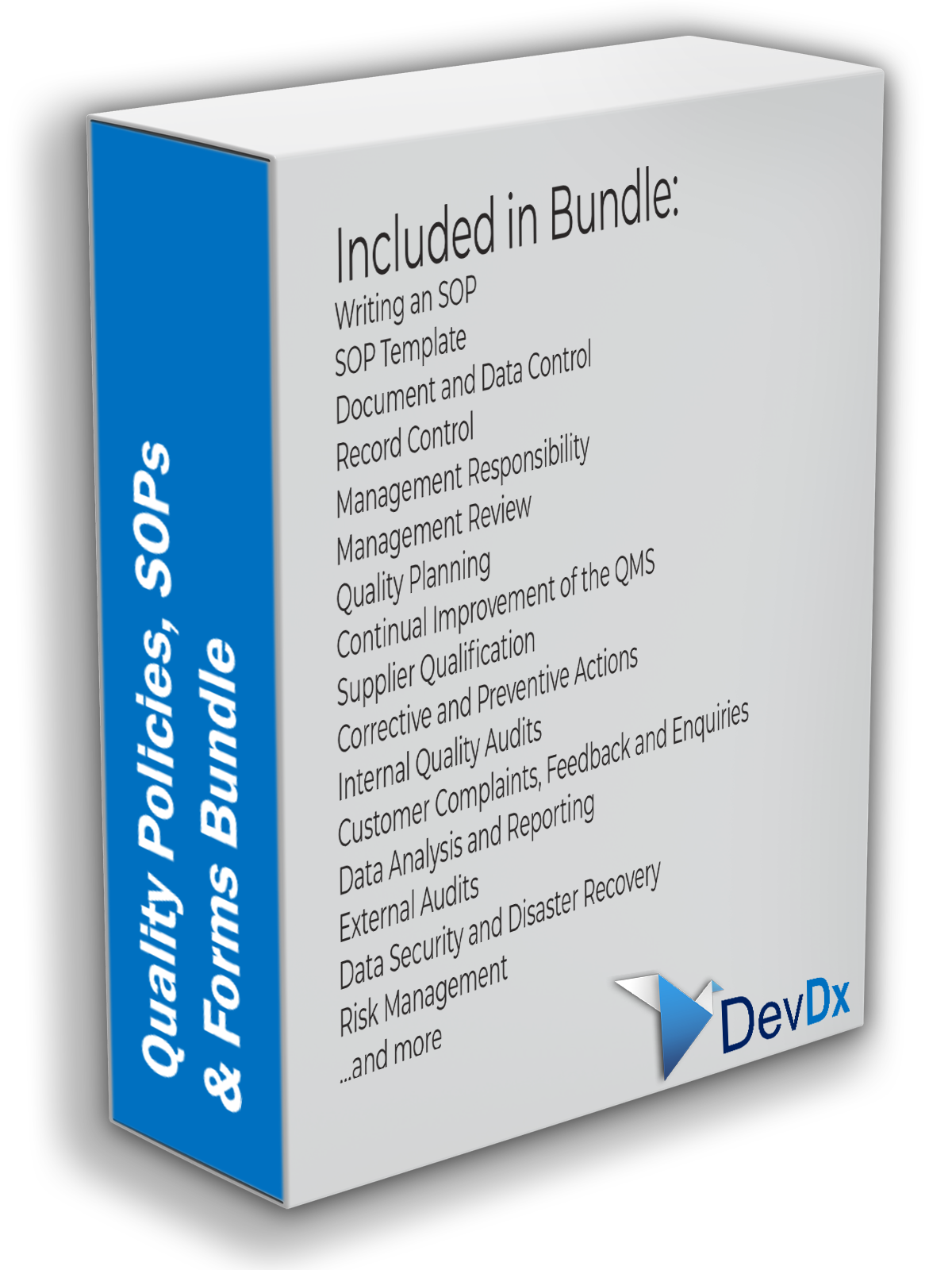 Quality Policies, SOPs and Forms Bundle